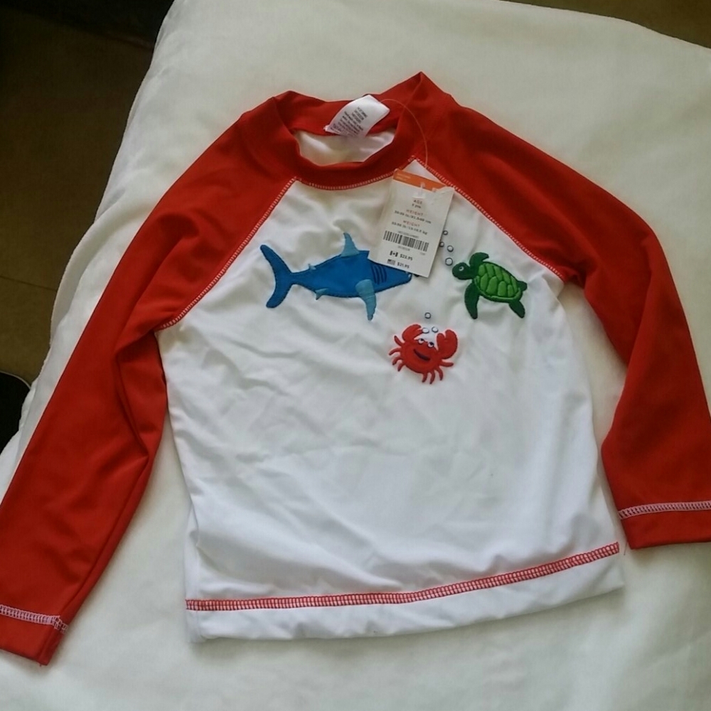 GYMBOREE SWIM SHIRT NWT 3T Unisex🐳🐢